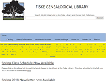 Tablet Screenshot of fiskelibrary.org